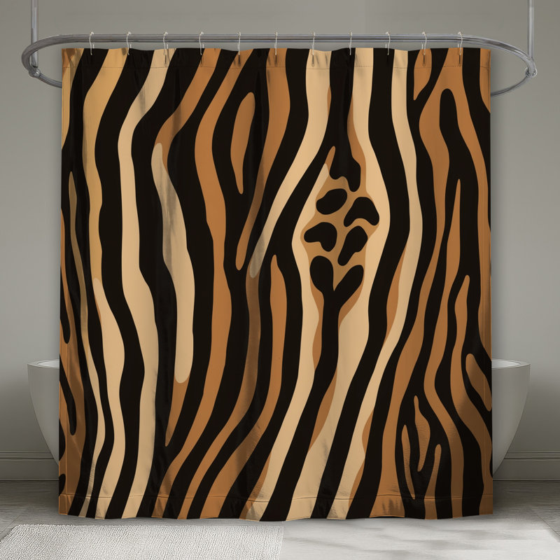 Rideaux de douche Zebra, L 70 po x H 84 po