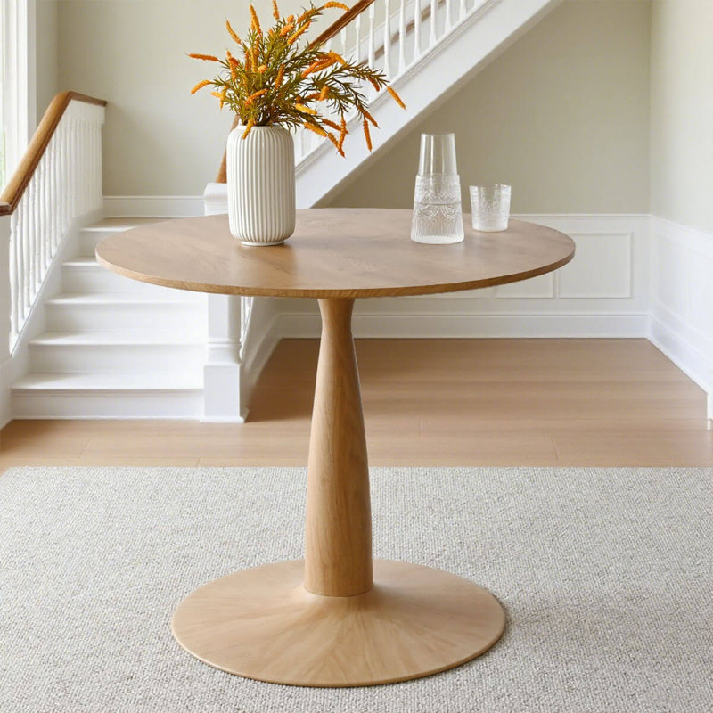 Agne 35" Round Pedestal Dining Table