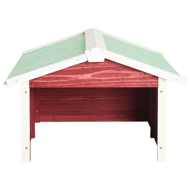 2.36 ft. W x 2.86 ft. D Solid Wood Traditional Tool Shed, Red