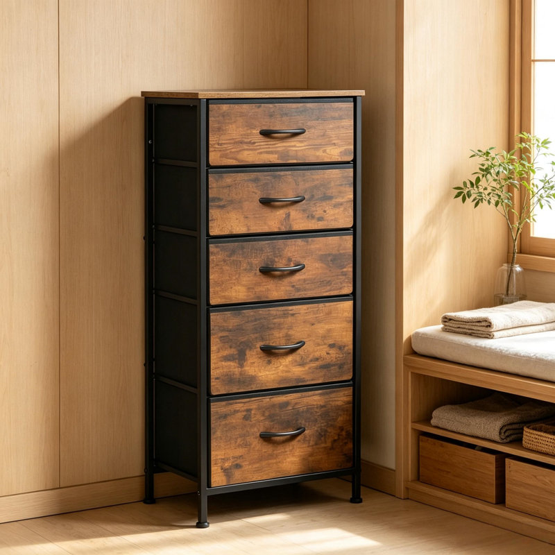 45 cm W Chest of 5 Drawers