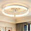 Ventilateur de plafond d'intérieur en cristal 20 po avec lumière et télécommande -707197506