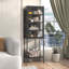 Armoire de rangement vitrée en métal avec 3 tablettes réglables-1389715714