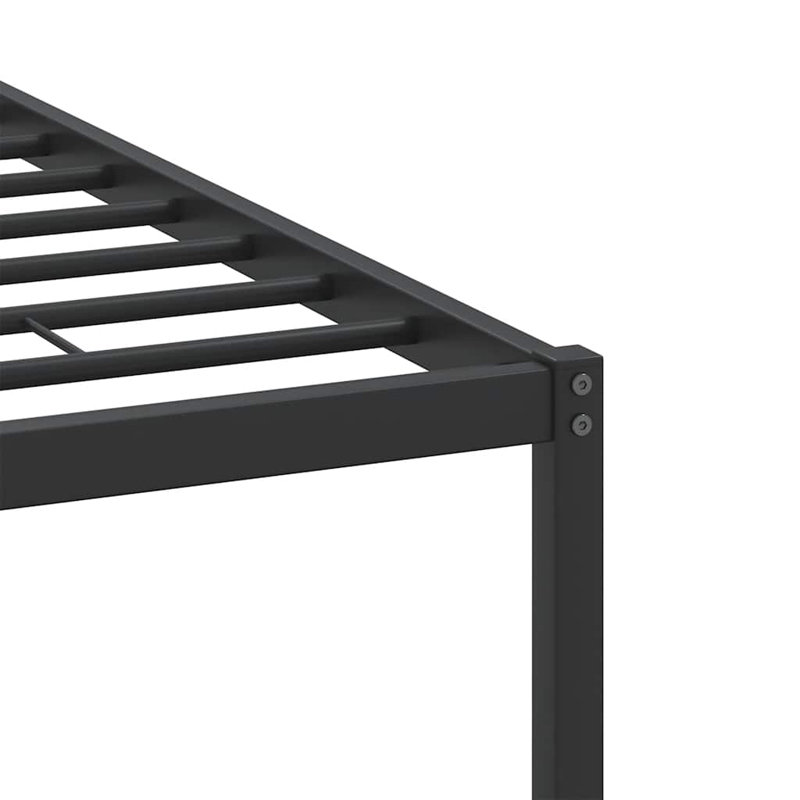 Bed Frame Without Mattress Engineered Wood, Kingsize (5'), Smoked Oak