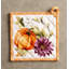 Maison d'Hermine Pumpkin Garden - Ensemble de maniques 100 % coton couleur crème nuageuse - 20 x 20 cm