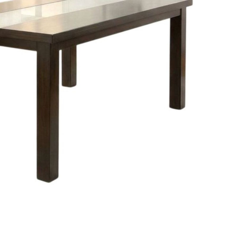 Eldric Dark Walnut Dining Table Seats 6