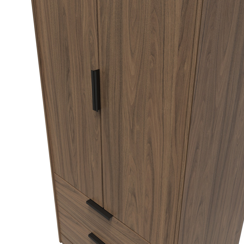 Turah Manufactured Wood Wardrobe, Carini Walnut