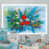 Toile blanche avec cadre photo