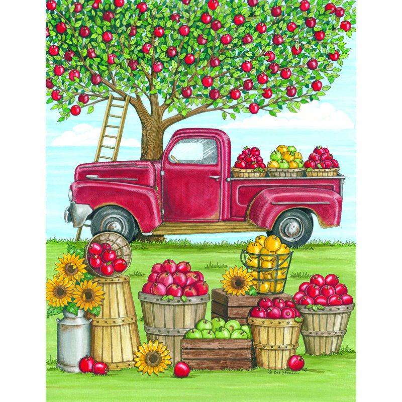 " Apple Time " by Deb Strain, 40" H x 30" W  
