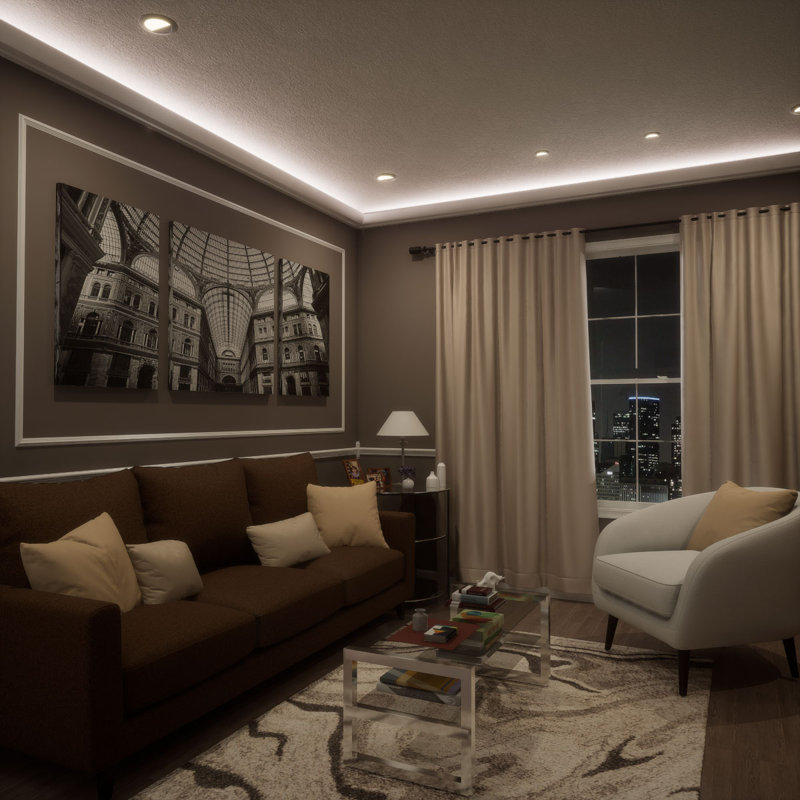 EnduraGlow Armando Crown Moulding, Primed Urethane