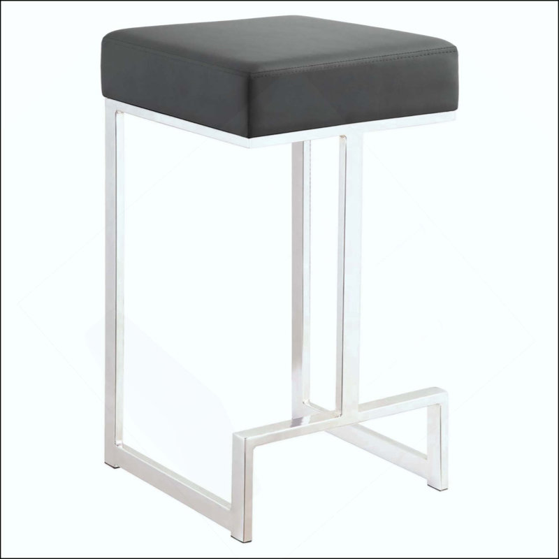 Tabouret moderne à hauteur de comptoir rembourré avec une fabrication durable et un rembourrage moelleux pour une assise confortable