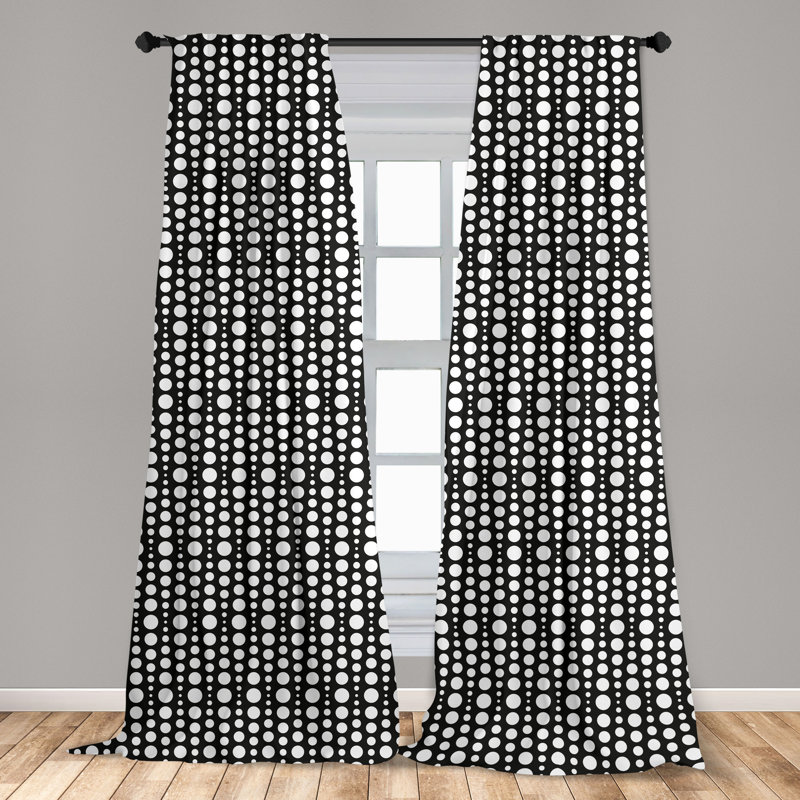Semi-Sheer Rod Pocket Curtain Panels, 28" x 95"