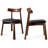 18.11'' H Solid Wood Dining Side Chair with Upholstered Faux Leather Seat