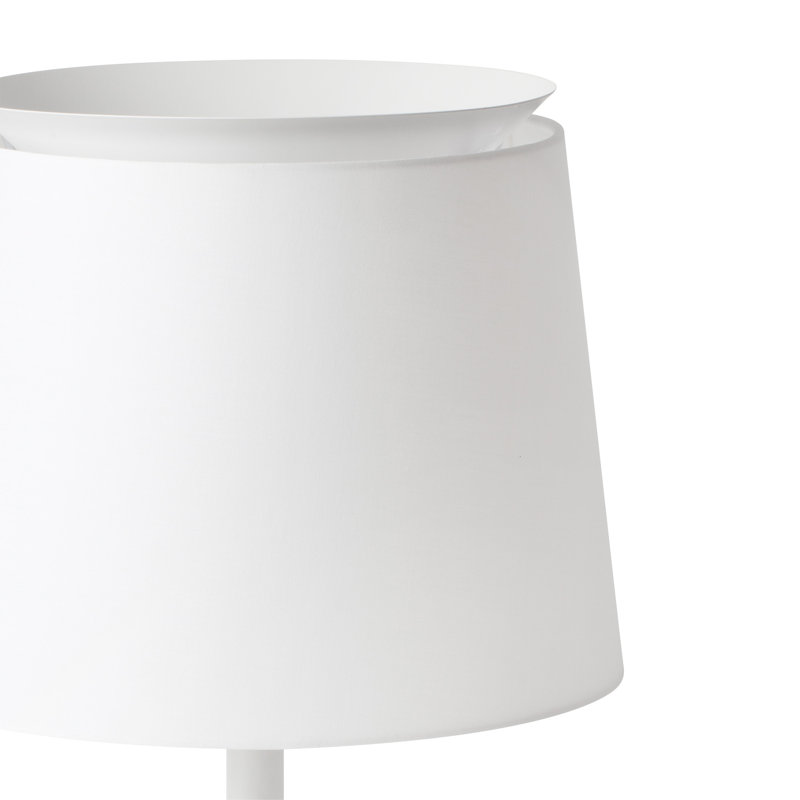 Savoy Floor Lamp, Matt White, White
