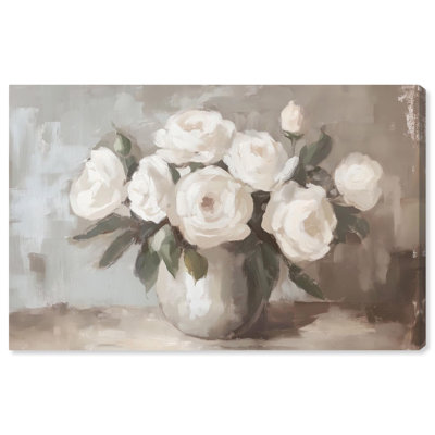 «Creamy Cascade Cluster II», art mural sur toile 