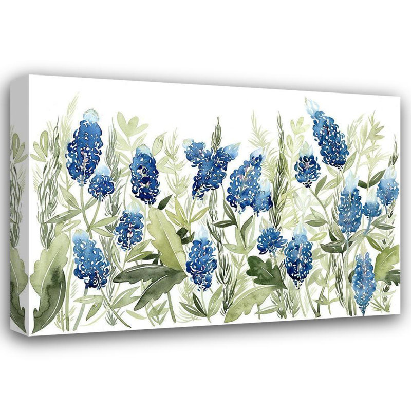 Art sur toile tendue Lark Manor ™ Popp, Grace, Blue Bonnets III (ASH), H 28 po x l 38 po