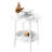Small Coffee Table,Flower Shaped Desktop Tea Table,Minimalist Display Coffee Table with 2-Tier