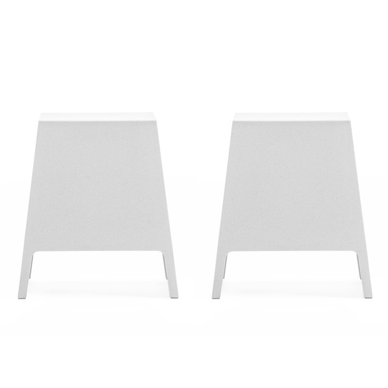 Table de bout TOMO (ensemble de 2), Blanc
