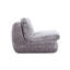 Chaise en velours côtelé gris avec siège ergonomique, pour un regain d'énergie