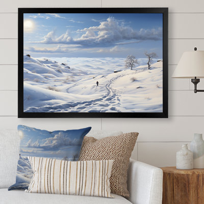 Paysage solitaire hivers - impression