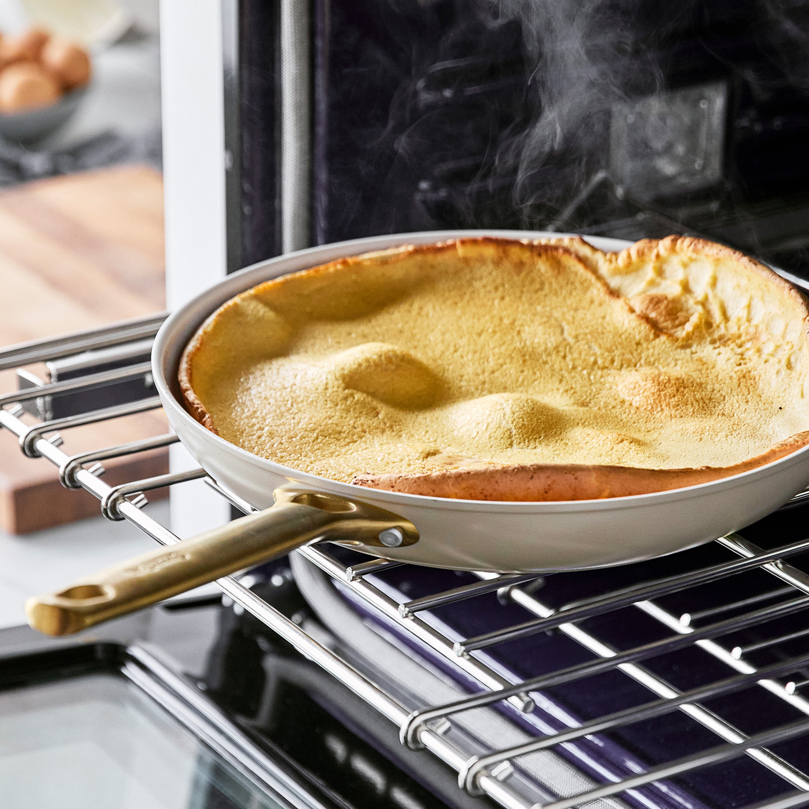 GreenPan Reserve 3-Piece Frying Pan Set, Taupe