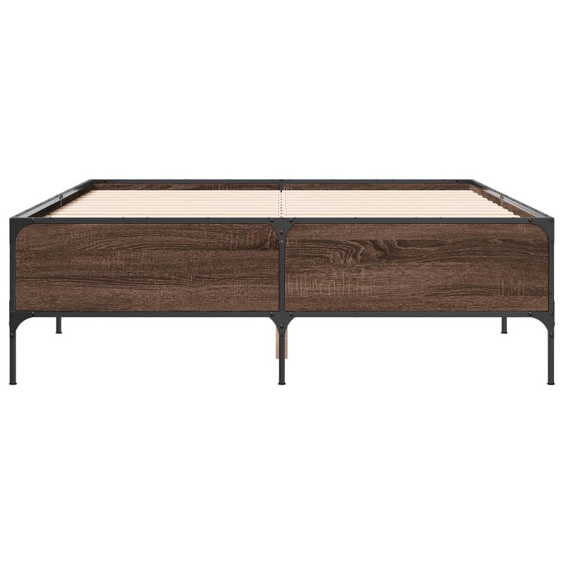 Acherman Bed, Brown Oak, 120 x 200 cm