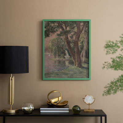 Vintage Landscape CXV Framed Print - Solid Wood