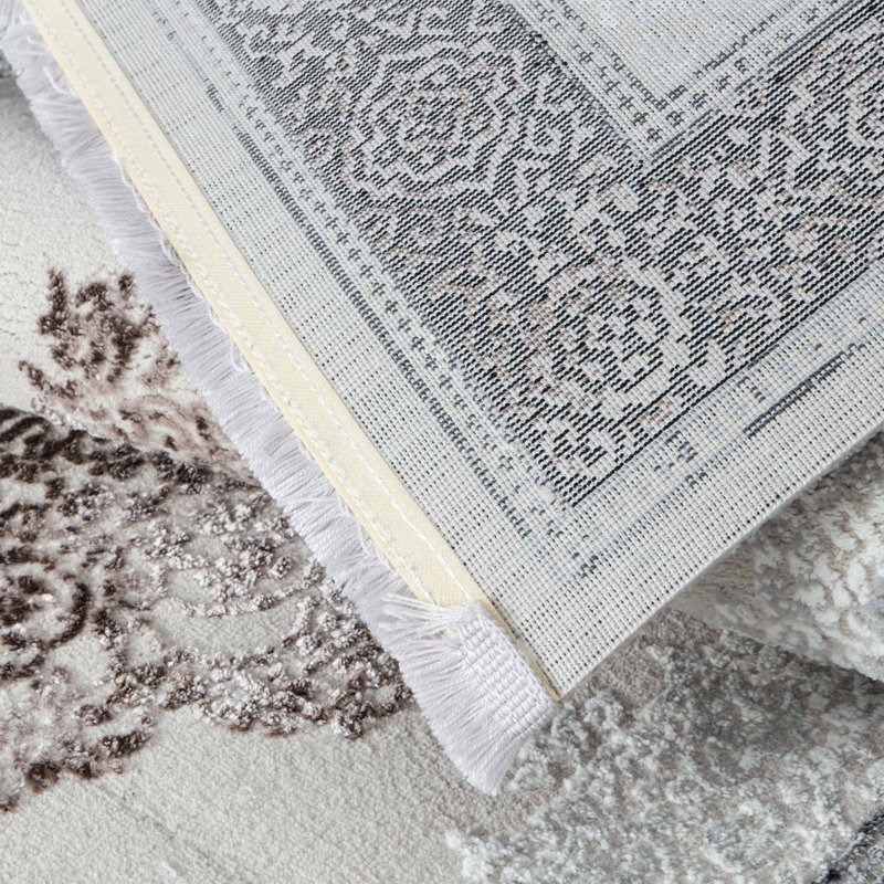 Machine Woven Grey Indoor Rug, Rectangle 200 x 290cm