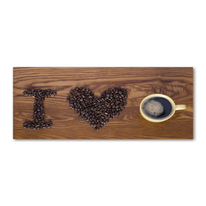I Love Coffee - No Frame Print on Canvas