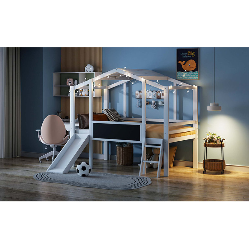 Muhlfeld Kids Twin Loft Bed, White