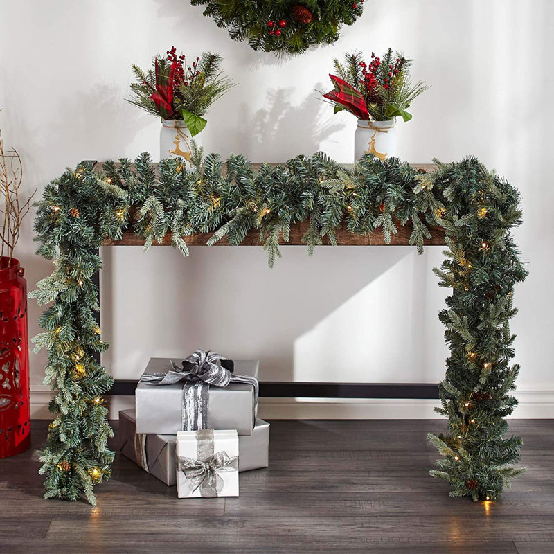 Mini guirlande de Noël pré-éclairée 9 pi