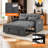 54" Velvet Convertible 3-In-1 Sofa Bed-335867668
