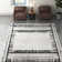 Tapis noir / blanc Ethelyn