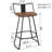 Duncombe Swivel Counter Stool with Steel Frame-674614094