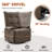 Recliner Chair, 360° Swivel Rocking Recliner for Living Room,Rocker Recliner Chair With Side Pockets-485641838