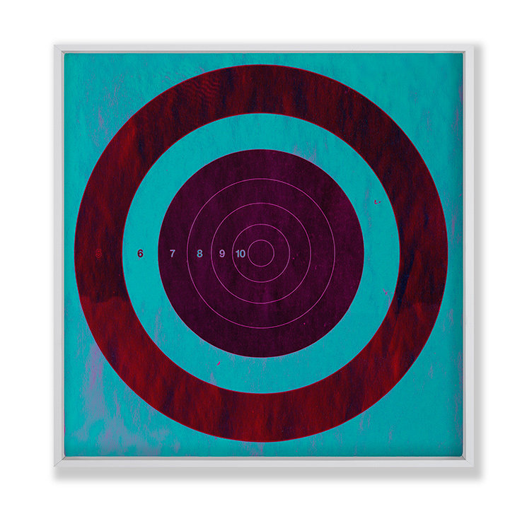 Promises Lightly Print by Chris Dunker, Blue/Red/Pink