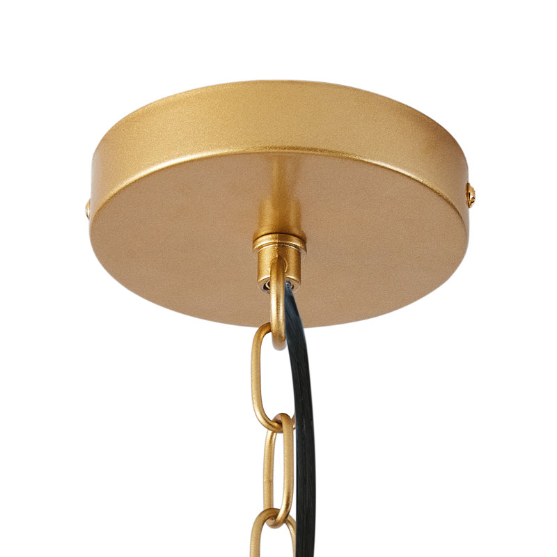 Dastina 4-Light 22.24 inch Oversize Gold Unique Caged Design Pendant Light Fixtures