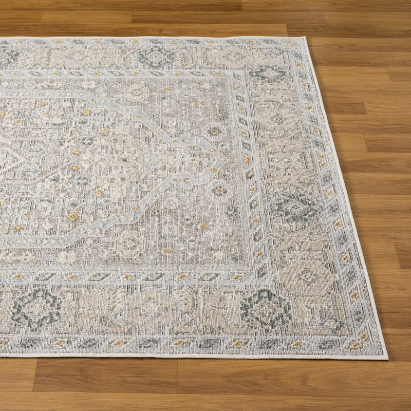Bohemian Medallion Area Rug, Rectangle 5' x 7'