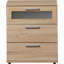 Ahart 45cm W Manufactured Wood Bedside Table-10212320