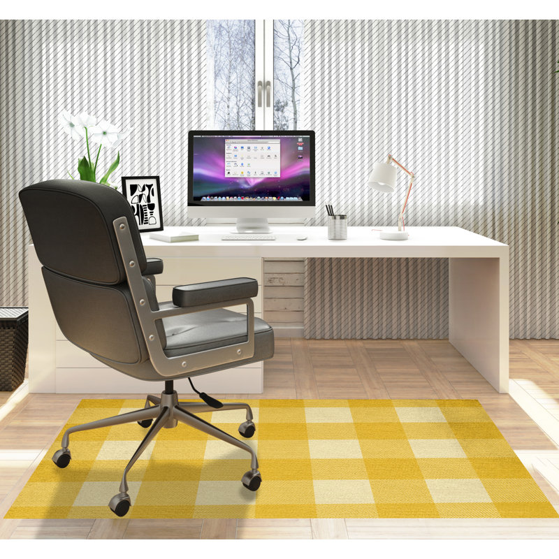 Tapis de chaise rectangulaire Chico, L 36 po x L 60 po, Pissenlit