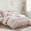 Ensemble d'édredon 9 pièces en percale de coton rosé-117508604
