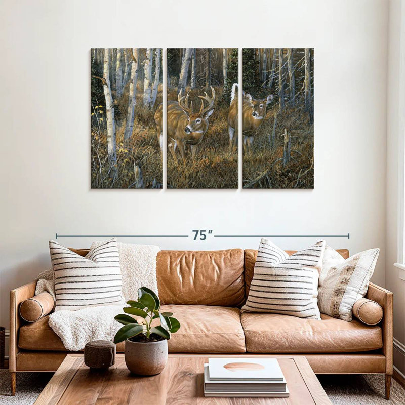 Brampt November Instinct - Deer, 36" H x 57" W