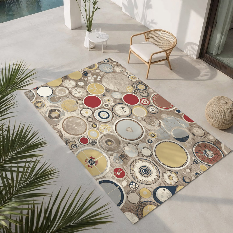 Tapis intérieur et extérieur Snazzy Line, Rectangle 1 pi 6 po x 2 pi 6 po