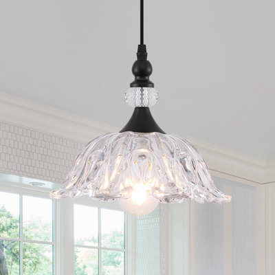 Luminaire suspendu en verre 1 lumière