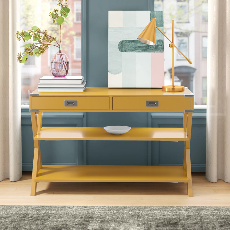 Console 48 po Atticus, Jaune