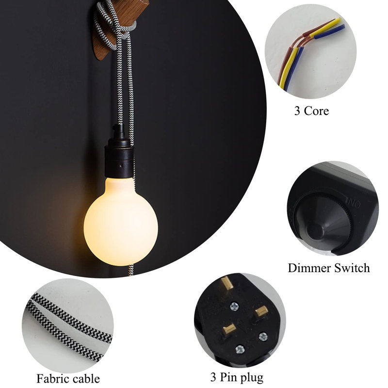 - Light Pendant, Black & White