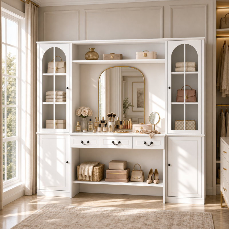 Meuble-lavabo blanc 79 po avec tiroirs H 79 po