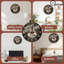 Horloge murale en bois 10 po, mouvement silencieux, à piles (piles AA non incluses), décor artistique, parfait pour les décorations