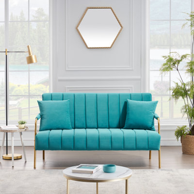 Queana Metal 60'' Reception Sofa