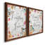 «Spring Bird Love», ensemble de 2 encadrements d'art textuel sur toile-2132535546-2132535547