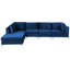 Millings 5 Seater Velvet Sofa & Chaise-34863812-34863815